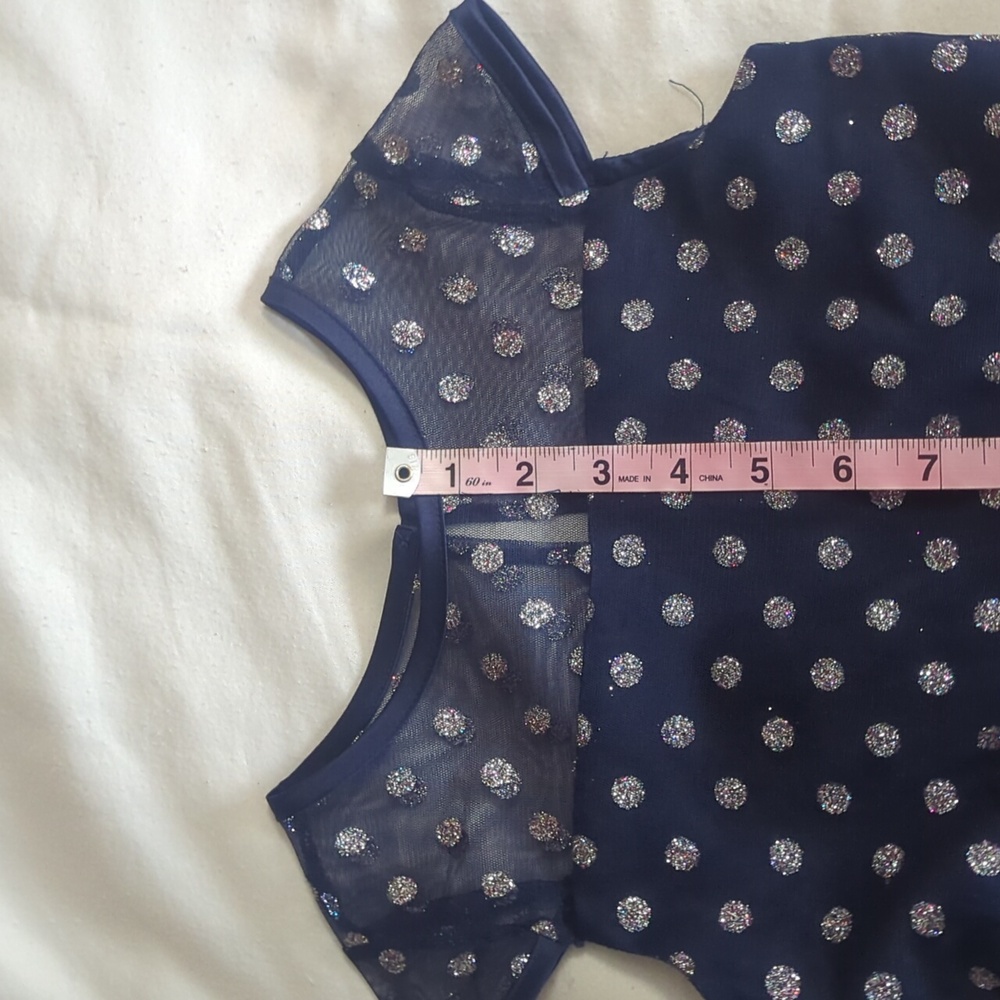 Dress Girls Special Occasions By Rare Editions Size 6 Sparkle & Polka dots Fancy - Picture 9 of 11
